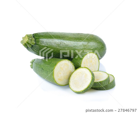 fresh zucchini isolated on white background fresh zucchini isolated on white background 27846797
