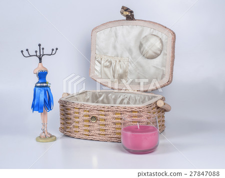 Box for needlework with stand bijouterie and Box for needlework with stand bijouterie and 27847088