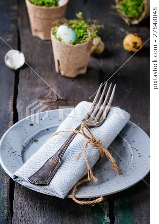 Colorful Easter quail eggs 27848048