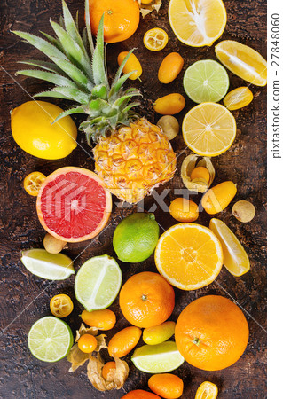 Variety of citrus fruits Variety of citrus fruits 27848060