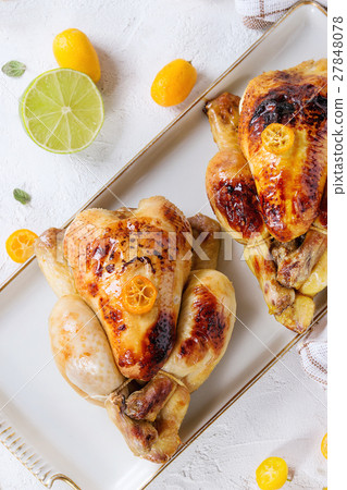 Fried chicken with kumquats Fried chicken with kumquats 27848078