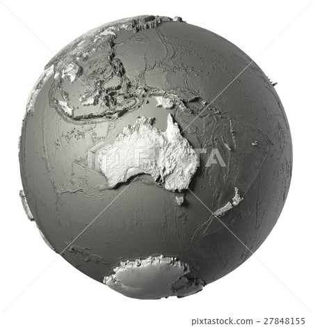 3D Globe Australia 27848155