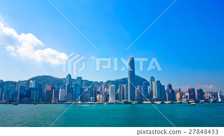 香港香港港口維多利亞港日光晴朗 27848433