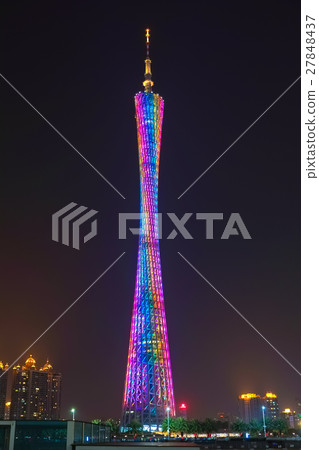 Guangzhou Tower Guangzhou Tower Guangzhou tower Night view Guangzhou Tower Guangzhou Tower Guangzhou tower Night view 27848437