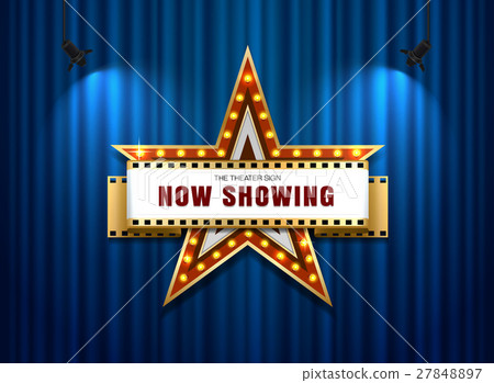 theater sign star theater sign star 27848897
