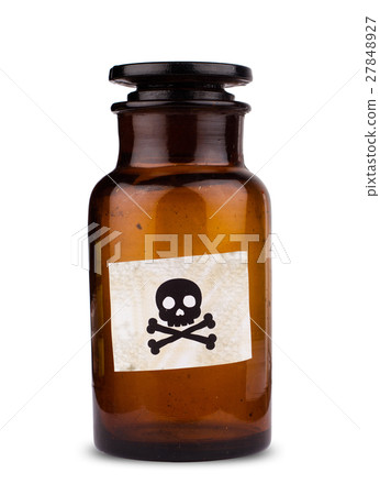 poison bottle isolated on white poison bottle isolated on white 27848927
