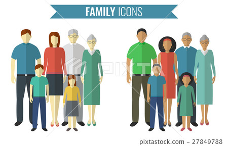 Family icons set. Traditional Culture. Vector 27849788