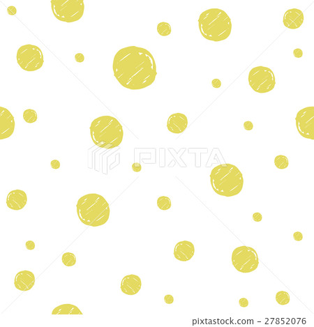 Gold Painted Marker Dots Seamless Pattern - Stock Illustration ...