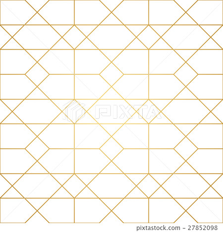 Golden Lines Seamless Pattern - Stock Illustration [27852098] - PIXTA