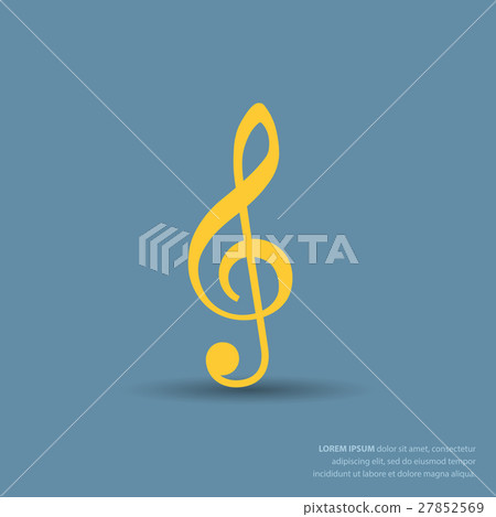 Pictograph of music key - Stock Illustration [27852569] - PIXTA