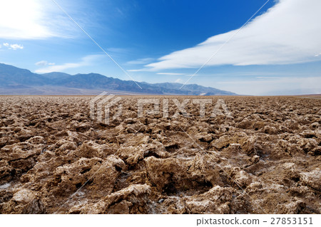 Salt soil at Devils Golf Course in Death Valley 27853151