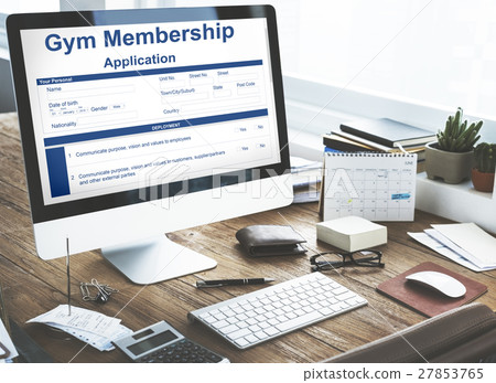 Gym Membership Application Form Request Concept Gym Membership Application Form Request Concept 27853765