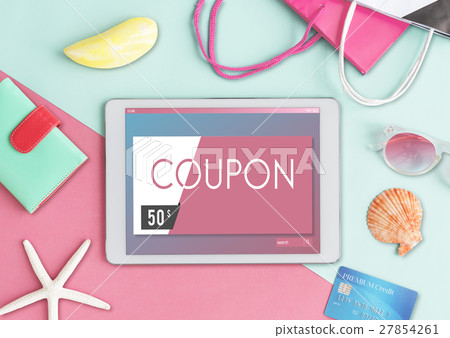 Gift Card Voucher Coupon Graphic Concept Gift Card Voucher Coupon Graphic Concept 27854261