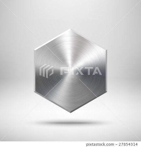 Abstract polygon Button Template - Stock Illustration [27854314] - PIXTA