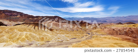 Famous Zabriskie Point in Death Valley Famous Zabriskie Point in Death Valley 27854545