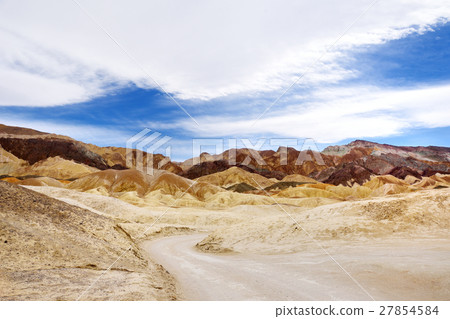Famous Twenty Mule Teams road in Death Valley Famous Twenty Mule Teams road in Death Valley 27854584
