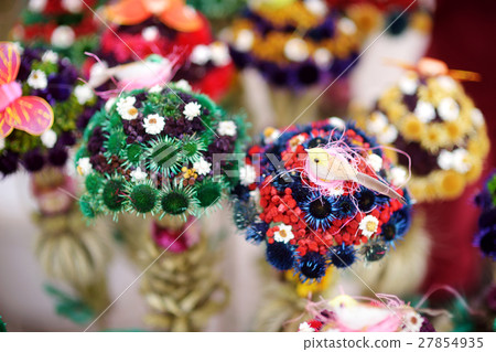 Traditional Lithuanian Easter palm known as verbos 27854935