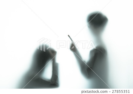 People silhouette negative image People silhouette negative image 27855351