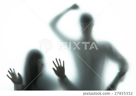 People silhouette negative image 27855352