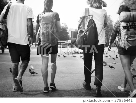 Friends Travel Backpacker Adventure Concept 27856441