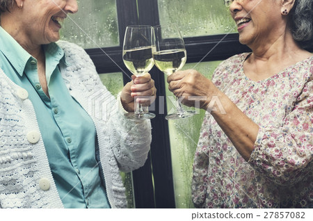 Senior Women Retirement Meet up Happiness Concept Senior Women Retirement Meet up Happiness Concept 27857082