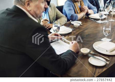 Business People Dining Together Concept Business People Dining Together Concept 27857442