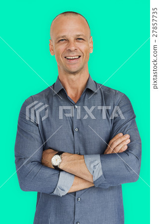 Caucasian Man Male Studio Pose Concept Caucasian Man Male Studio Pose Concept 27857735