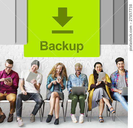 Data Backup Information Technology Concept Data Backup Information Technology Concept 27857738