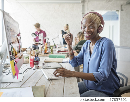 Business Team Brainstorming Workspace Concept 27857891