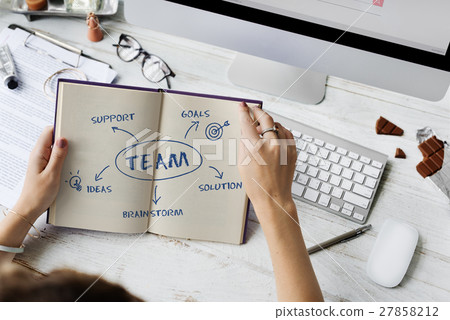 Team Support Ideas Business Concept 27858212