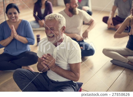 Diversity People Exercise Class Relax Concept 27858626