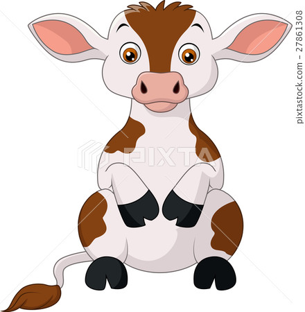Happy cow cartoon 27861308