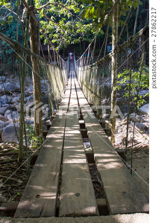 rope bridge at Klong Pai Boon Waterfall rope bridge at Klong Pai Boon Waterfall 27862217