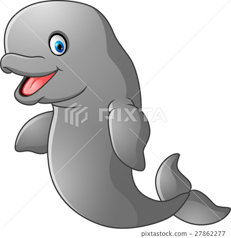 Cute cartoon dugong 27862277