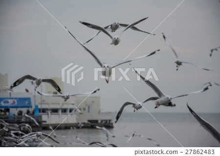 sea at twilight ,Bangpu recreation center,Thailand 27862483