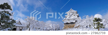 國寶Hikone城堡冬天場面 27862739