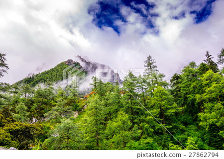 beautiful Lake in Yading national level reserve,   27862794
