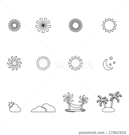 travel line icon set travel line icon set 27862928