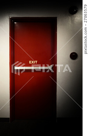 Emergency fire exit door. 27863579