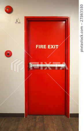 Emergency fire exit door. Emergency fire exit door. 27863580