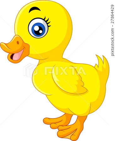 Happy duck cartoon 27864429