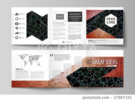 Business templates for tri fold square design 27867191