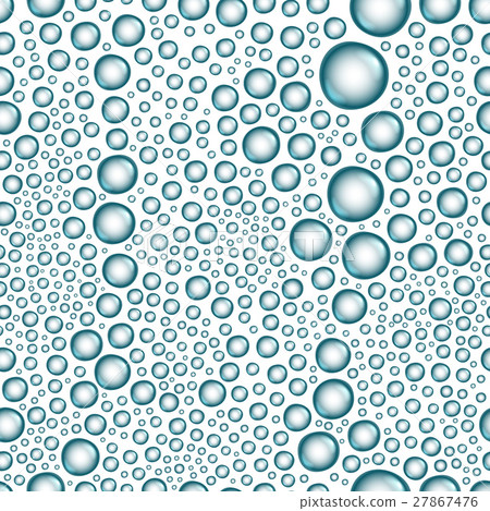 Water drops seamless vector background - Stock Illustration [27867476 ...
