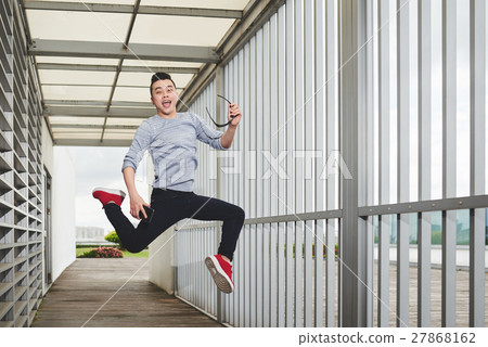 Jumping man 27868162