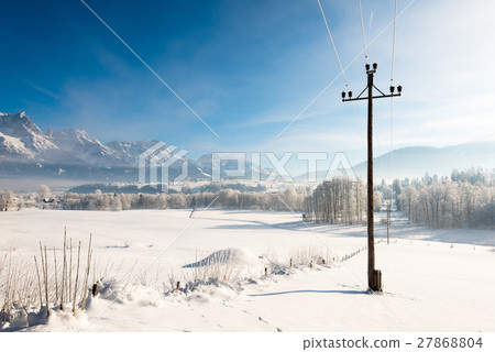 Austrian Winter Wonderland with mountains, fresh Austrian Winter Wonderland with mountains, fresh 27868804