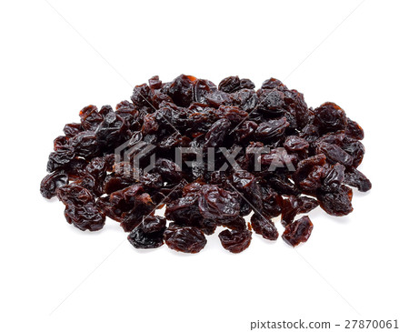 Dried raisins isolated on white background Dried raisins isolated on white background 27870061