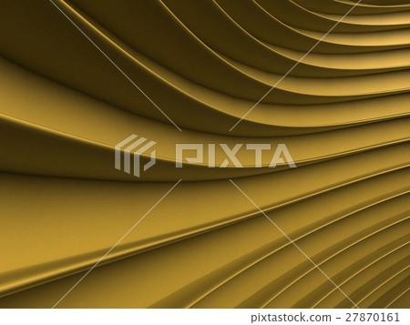 background of yellow abstract waves. render background of yellow abstract waves. render 27870161