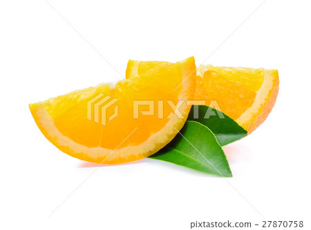 orange slice isolated on white background orange slice isolated on white background 27870758