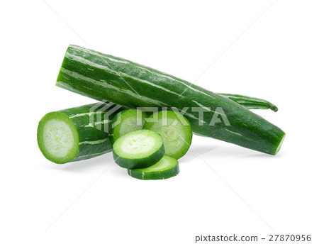 Snake gourd on white background 27870956