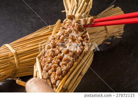 Natto of organic cultivated soybean containing straw (natto) Natto of organic cultivated soybean containing straw (natto) 27872115